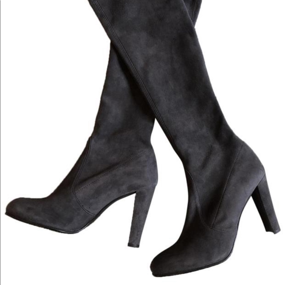 Stuart Weitzman grey Highland boots